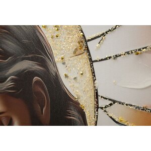 Pintura sobre lienzo NATIVITÀ con marco 102x4x72 cm de Mauro Ferretti