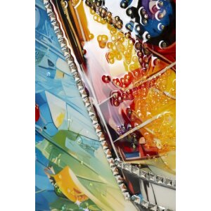 Pintura sobre tela COCKTAIL con marco de fotos Mauro Ferretti 62x3,5x92 cm