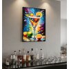 Pintura sobre tela COCKTAIL con marco de fotos Mauro Ferretti 62x3,5x92 cm