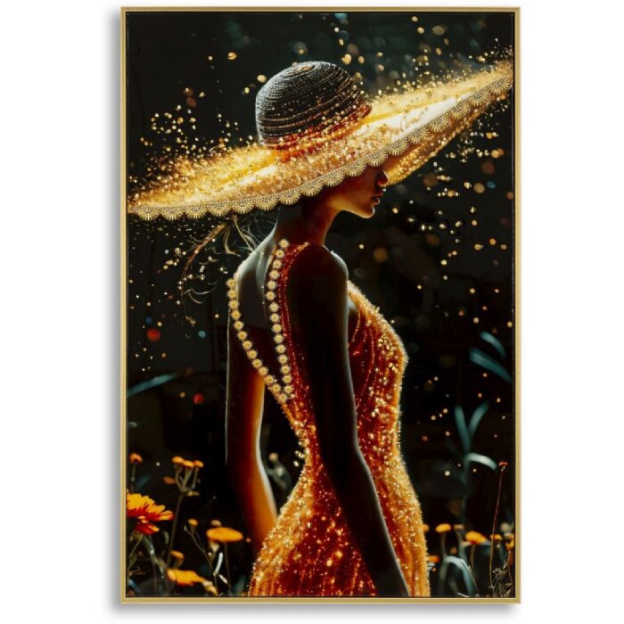 Pintura al óleo ILLUMY de Mauro Ferretti con marco 62x3,5x92 cm