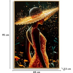 Pintura al óleo ILLUMY de Mauro Ferretti con marco 62x3,5x92 cm