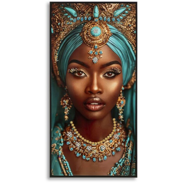 Cuadro en lienzo Maya con marco Mauro Ferretti 50x3,5x100 cm