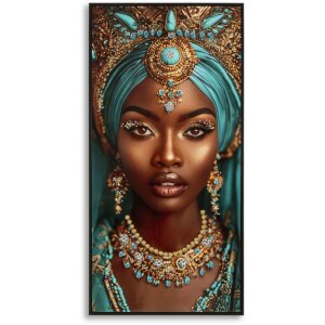 Cuadro en lienzo Maya con marco Mauro Ferretti 50x3,5x100 cm