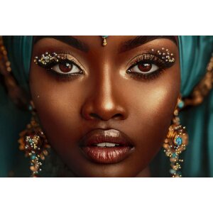 Cuadro en lienzo Maya con marco Mauro Ferretti 50x3,5x100 cm