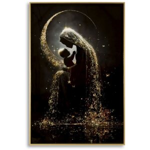 Pintura sobre lienzo MATERNITY Mauro Ferretti con marco 60x3,5x90 cm