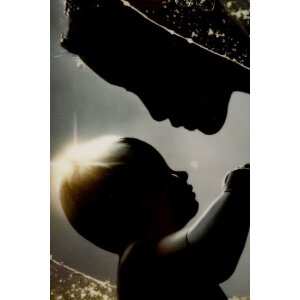 Pintura sobre lienzo MATERNITY Mauro Ferretti con marco 60x3,5x90 cm