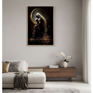 Pintura sobre lienzo MATERNITY Mauro Ferretti con marco 60x3,5x90 cm