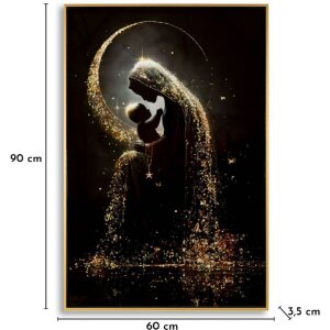 Pintura sobre lienzo MATERNITY Mauro Ferretti con marco 60x3,5x90 cm