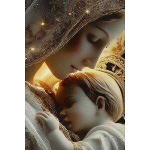 Pintura en lienzo MATERNITY de Mauro Ferretti con marco 60x3,5x90 cm