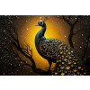 Cuadro de pared Mauro Ferretti "Pavo real" – Lienzo decorativo con marco 70x100 cm