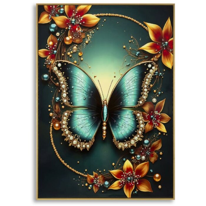Poster mural Mauro Ferretti "Butterfly" – lienzo decorativo con marco 70x100 cm
