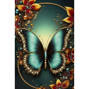 Poster mural Mauro Ferretti "Butterfly" – lienzo decorativo con marco 70x100 cm