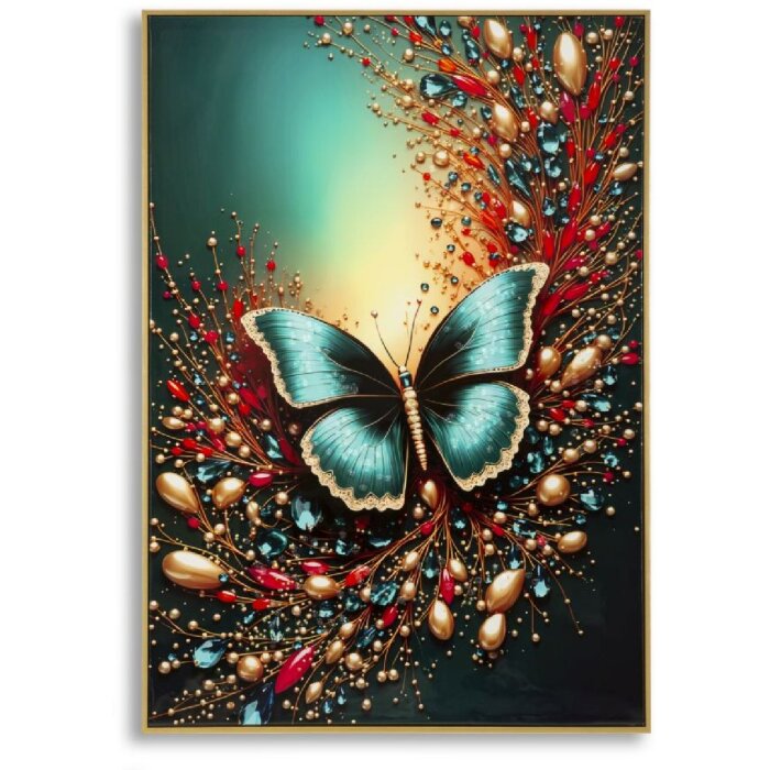 Cuadro de pared Mauro Ferretti "Butterfly" – lienzo decorativo con marco 70x100 cm