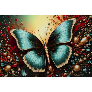 Cuadro de pared Mauro Ferretti "Butterfly" – lienzo decorativo con marco 70x100 cm