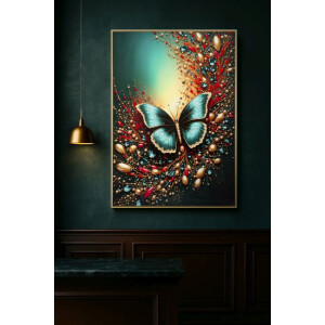 Cuadro de pared Mauro Ferretti "Butterfly" – lienzo decorativo con marco 70x100 cm
