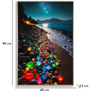 Cuadro decorativo Mauro Ferretti "Colors" – lona impresa con marco 60x90 cm