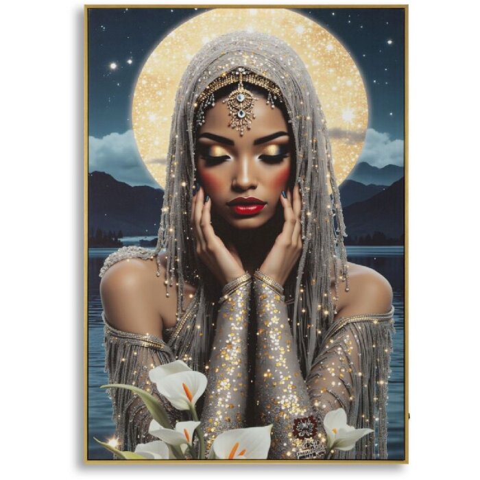 Marco de pared LED "Venus" Mauro Ferretti – Tela con marco 70x100 cm