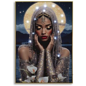 Marco de pared LED "Venus" Mauro Ferretti – Tela con marco 70x100 cm