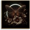 Marco de pared "Butterfly" con LED de Mauro Ferretti – Lienzo con marco 50x50 cm