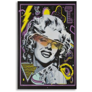 Pintura LED en lienzo "Marilin" 60x90 cm – Aplicación 3D en acrílico