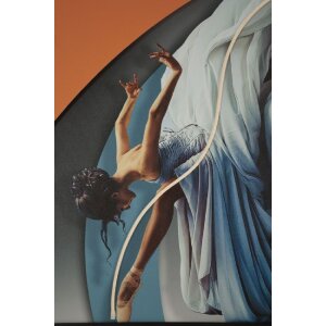 Marco de fotos LED "Dancer" 60x90 cm – Aplicación 3D en acrílico Mauro Ferretti