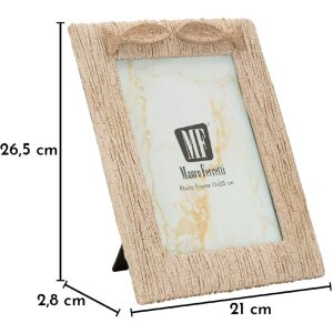 Marco de fotos Mauro Ferretti "Sand" 15x20 cm Beige