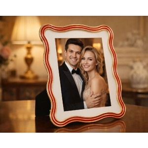 Marco de fotos "Elizabeth" 20x25 cm Rojo/ Oro