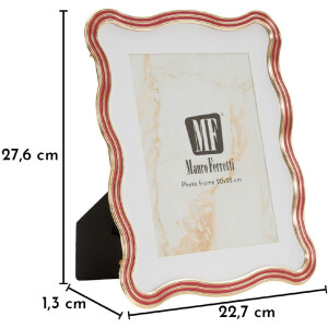 Marco de fotos "Elizabeth" 20x25 cm Rojo/ Oro