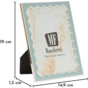 Marco de fotos Mauro Ferretti "Juliette" 12,5x17,5 cm Azul claro