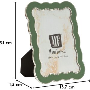 Marco de fotos Mauro Ferretti "Charlotte" 12,5x17,5 cm Verde