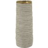 Vaso "Lima Open" de Mauro Ferretti Ø15,5x40 cm Gris/Gold