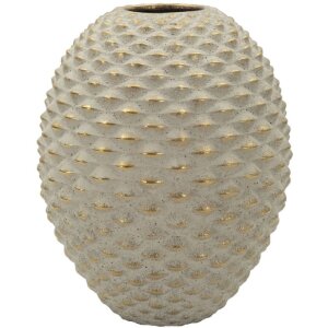 Vaso "Pepipas Ball" Mauro Ferretti Ø23,5x28,5 cm Gris/Gold