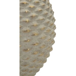 Vaso "Pepipas Ball" Mauro Ferretti Ø23,5x28,5 cm Gris/Gold