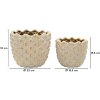 Set de 2 macetas "Pepitas" Mauro Ferretti Ø23x18 cm / Ø18,5x15,5 cm