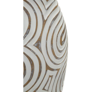 Vaso "Oblix" de Mauro Ferretti Ø19,5x35 cm Blanco mate