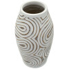Vaso "Oblix" de Mauro Ferretti Ø19,5x35 cm Blanco mate