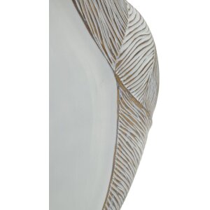 Vaso "Ho Chi Minh" de Mauro Ferretti 27x11,5x31 cm Blanco calcinado