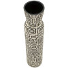 Vaso "Nairobi" Mauro Ferretti Ø15,5x65 cm Blanco/Negro