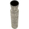 Vaso "Nairobi" Mauro Ferretti Ø15,5x65 cm Blanco/Negro