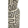 Vaso "Nairobi" Mauro Ferretti Ø15,5x65 cm Blanco/Negro
