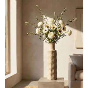 Vasija exterior "Arena" Ø24,5x97 cm, color beige Mauro Ferretti