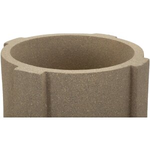 Soporte para macetas al aire libre "Moai" Ø39x80,5 cm Marrón