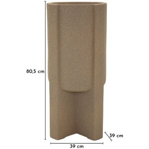 Soporte para macetas al aire libre "Moai" Ø39x80,5 cm Marrón