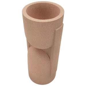 Soporte para macetas exterior "Nui" 38x36x91 cm Rojo