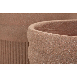 Mauro Ferretti Cachepot Set COLOMBIA 3er Pflanzgefäße Rot