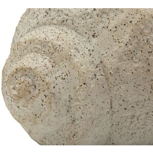 Vasija SHELL SAND Beige 35x23x18cm de Mauro Ferretti