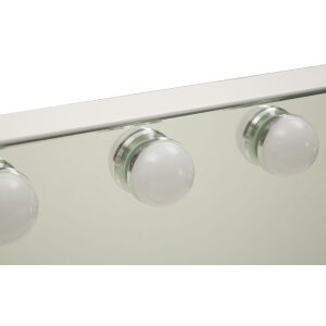 Espejo de mesa HOLLYWOOD LED 55x14x43 cm Blanco Mauro Ferretti
