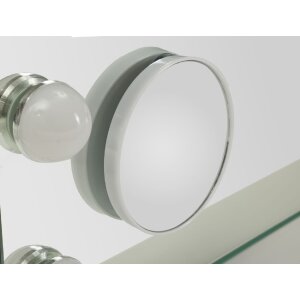 Espejo de mesa HOLLYWOOD LED 55x14x43 cm Blanco Mauro Ferretti