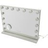 Espejo de mesa HOLLYWOOD LED 55x14x43 cm Blanco Mauro Ferretti