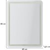 Espejo de pared LED SIMPLE Mauro Ferretti 60x3.5x80 cm